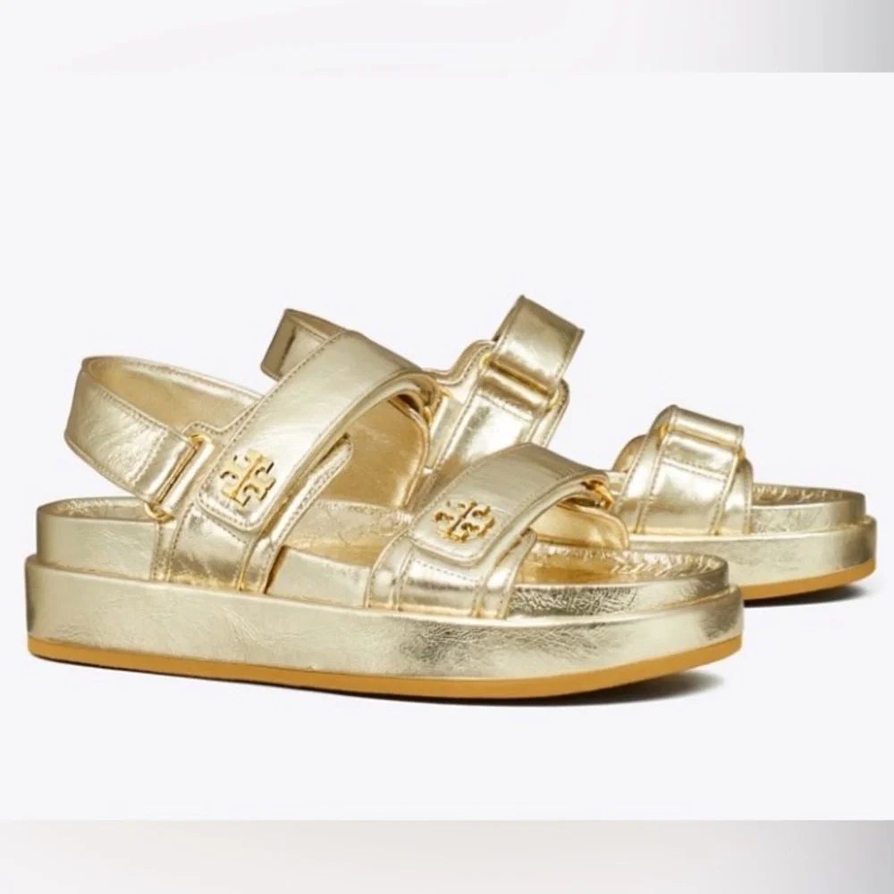 NWT Tory Burch Kira Sport Sandal SPARK GOLD Size: 9 price is firm